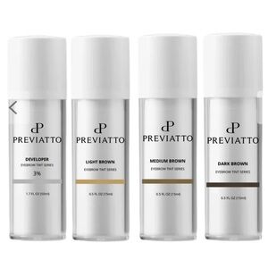 NWT PREVIATTO EYEBROW TINT KIT + DEVELOPER